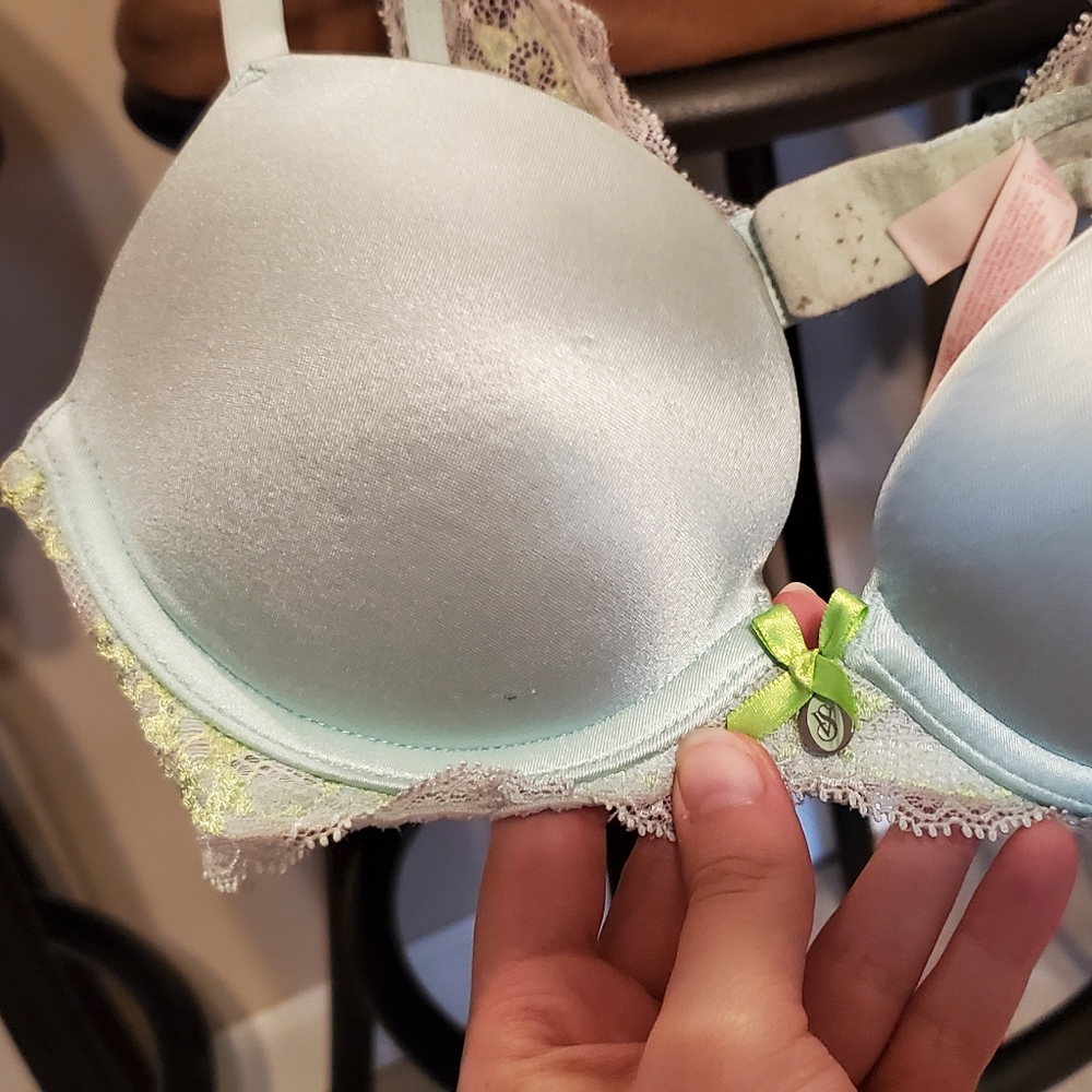 Light Blue Victoria's Secret Push Up Bra